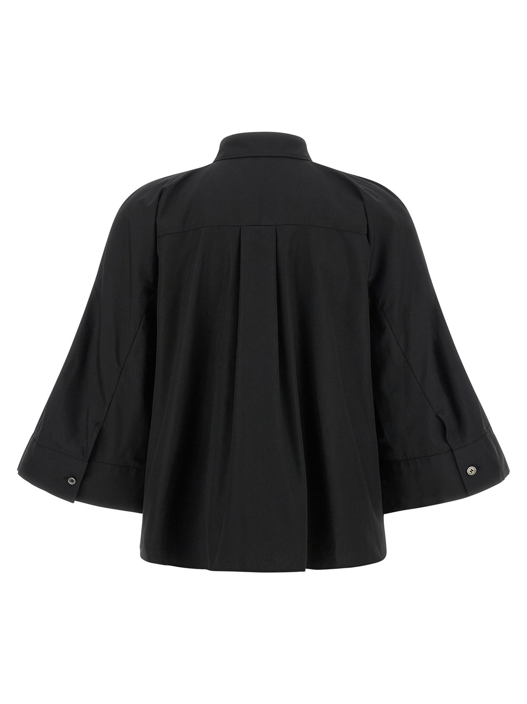 Sacai Poplin Shirt With Wide Sleeves Shirt and Blouse - Black | 00412a466f0e98dbcb58520632a972024f5ba012