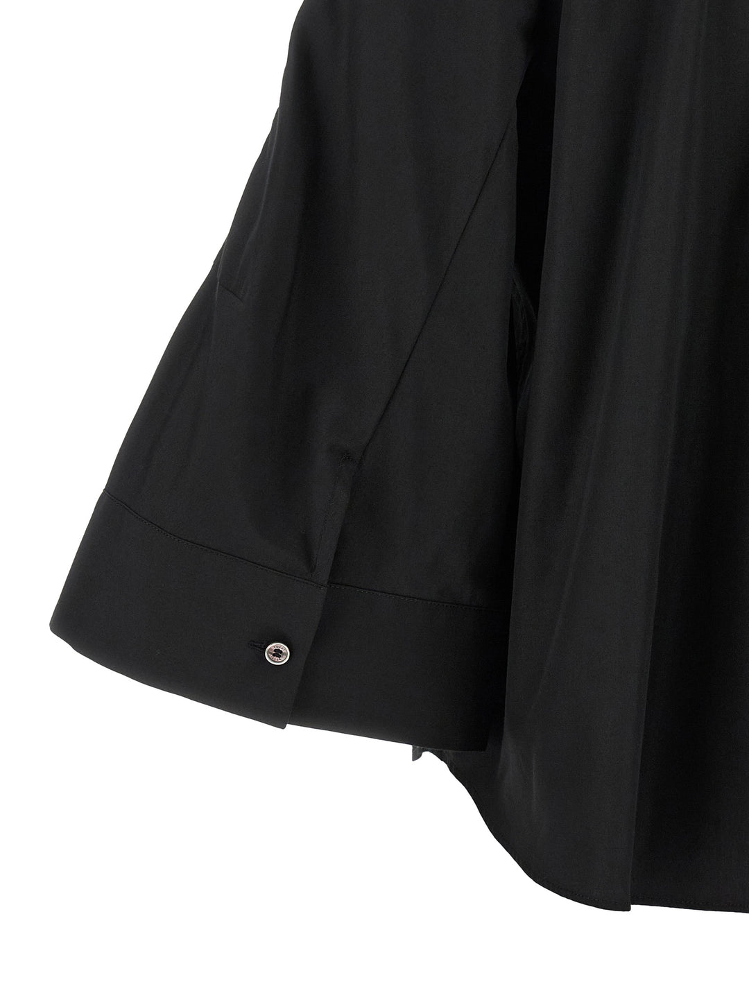 Sacai Poplin Shirt With Wide Sleeves Shirt and Blouse - Black | d2559b8224075454f3a9f7ed709f4a5ae671a68b