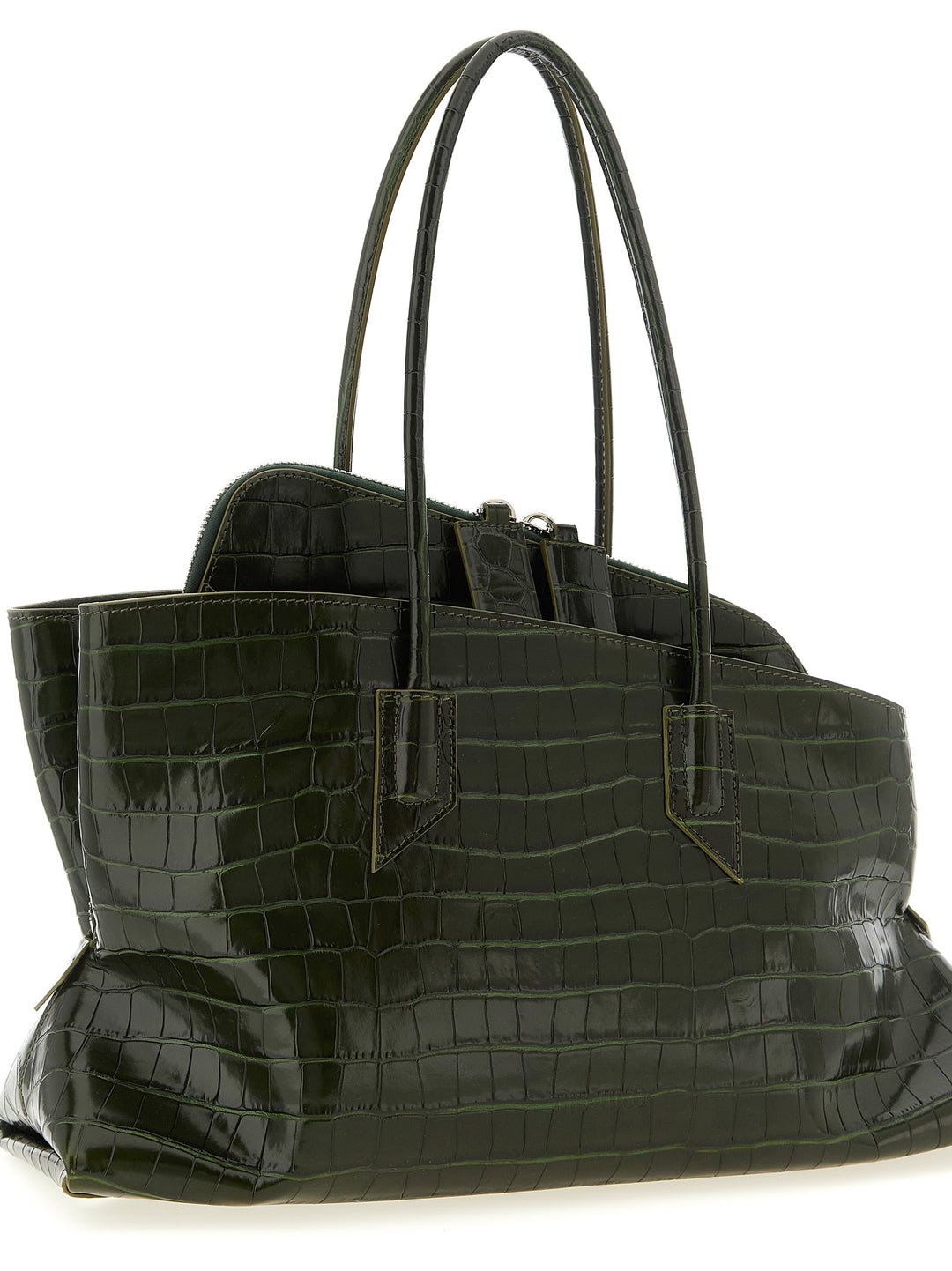 The Attico La Passeggiata Medium Shoulder Bags - Green | 79efbf40995d7be1eb91ce8792cd213f61613ffe