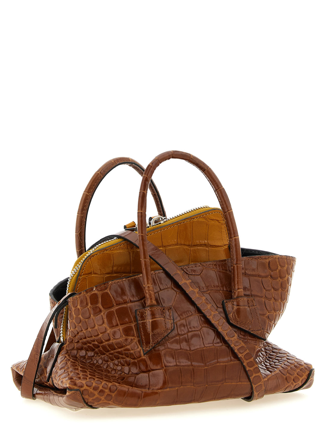 The Attico La Passeggiata Mini Hand Bags - Brown | 380a1869289d375fecdef9c601ca3108e8a1df29