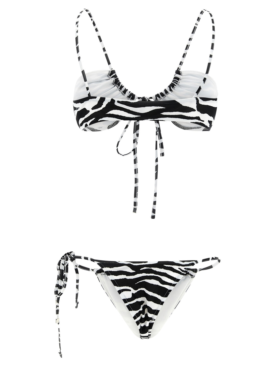 The Attico Il Primo Bagno Beachwear - White/Black | 508417fe0f0592eb15b5c31d6f917a136e47b3e1