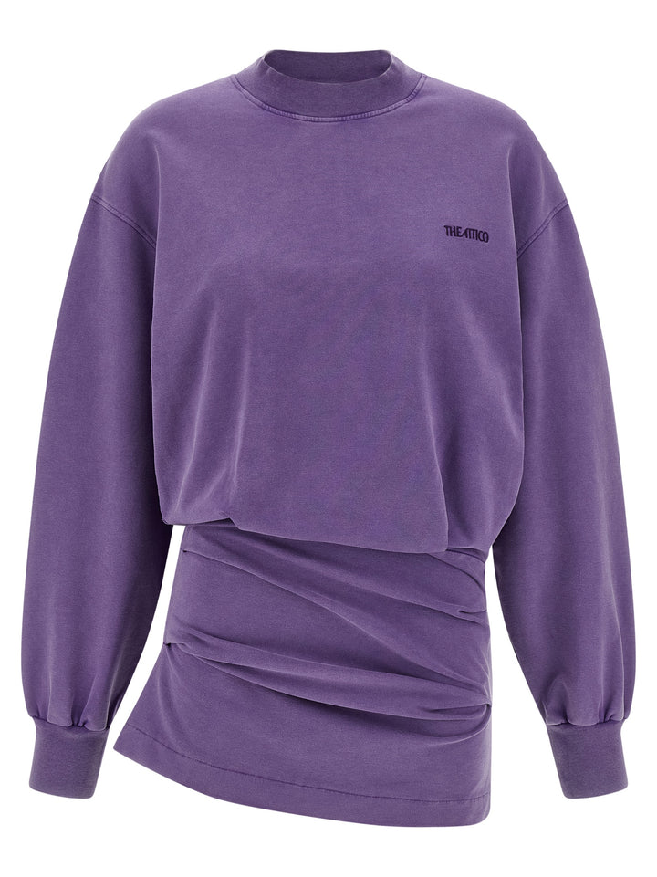 The Attico Faded Sweatshirt Dress Dresses - Purple | cb258c07d5f41178aa13f8efd61a00a4624ef78e