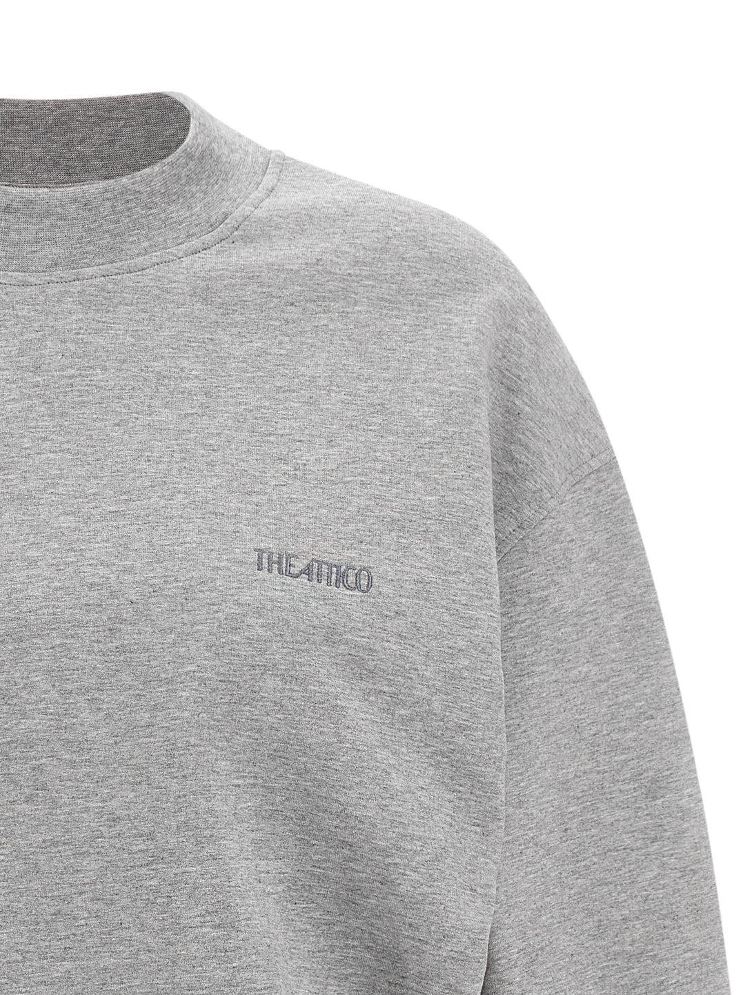 The Attico Mélange Sweatshirt Dress Dresses - Gray | c4accd92522b9ccbd9ee06523480b8fd4791478f