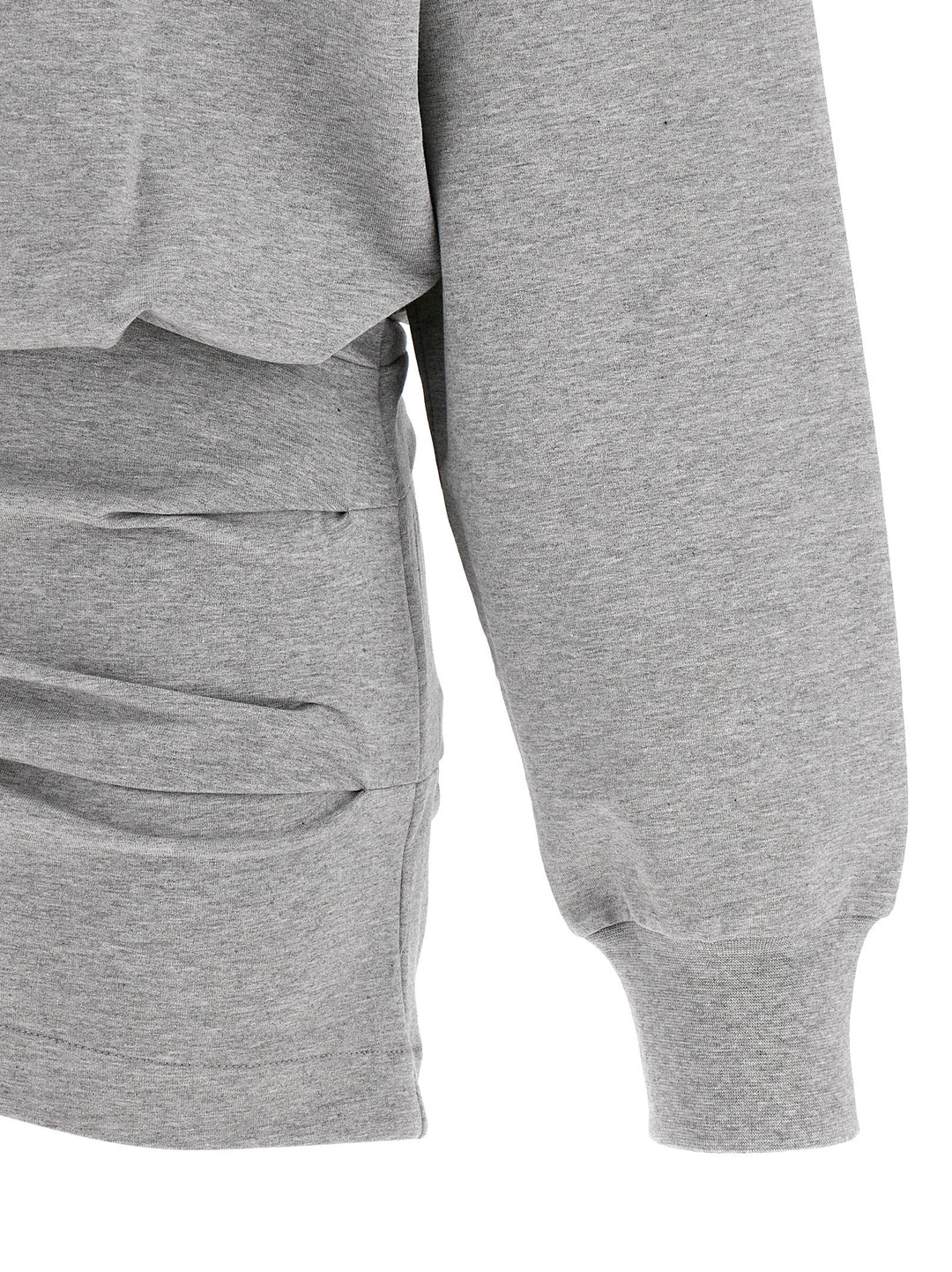 The Attico Mélange Sweatshirt Dress Dresses - Gray | 8e09f9b2af181491b776b9aeb8a8f0510fd07b3e