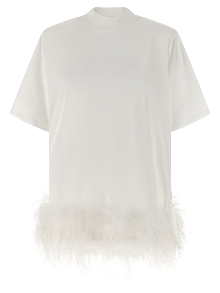 The Attico Feather Dress Dresses - White | e65c078bea21acd6b0c6394fcc204ee2ecf2cfdb