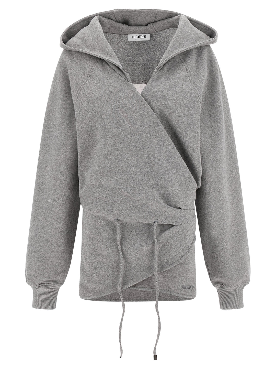 The Attico Hooded Dress Dresses - Gray | a81b887a48be22a3c000e0d84f904f252344060f