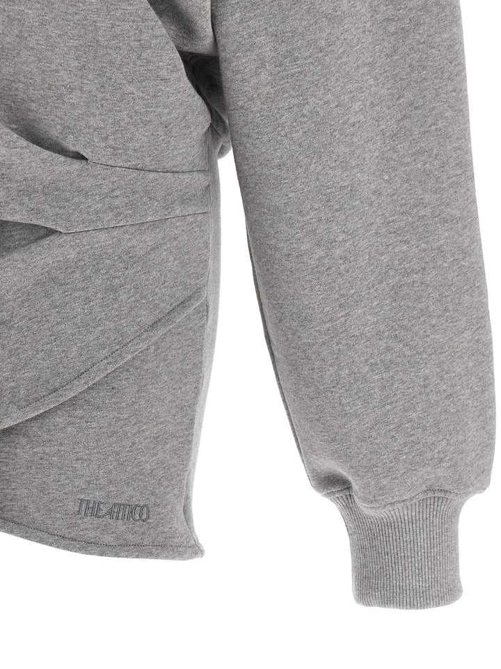 The Attico Hooded Dress Dresses - Gray | 0cb6fe00015fe2ad64367bdca1b452d09f574302