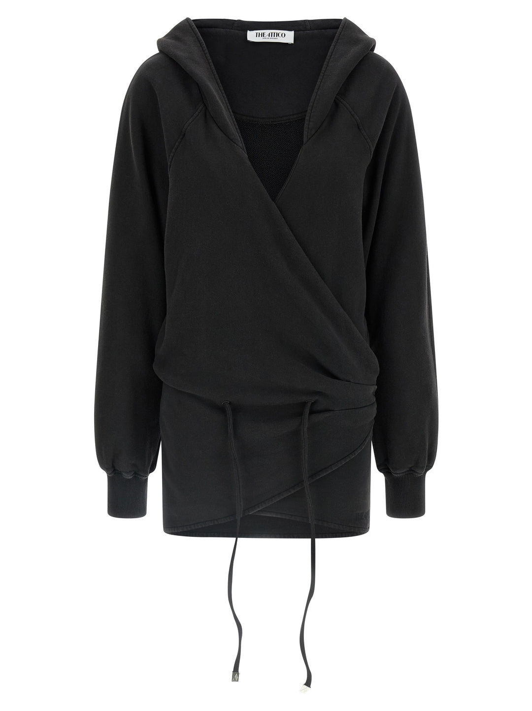 The Attico Hooded Dress Dresses - Black | 19ea3b3f368dbaa68fdf8806b95bf5a84df5ae56