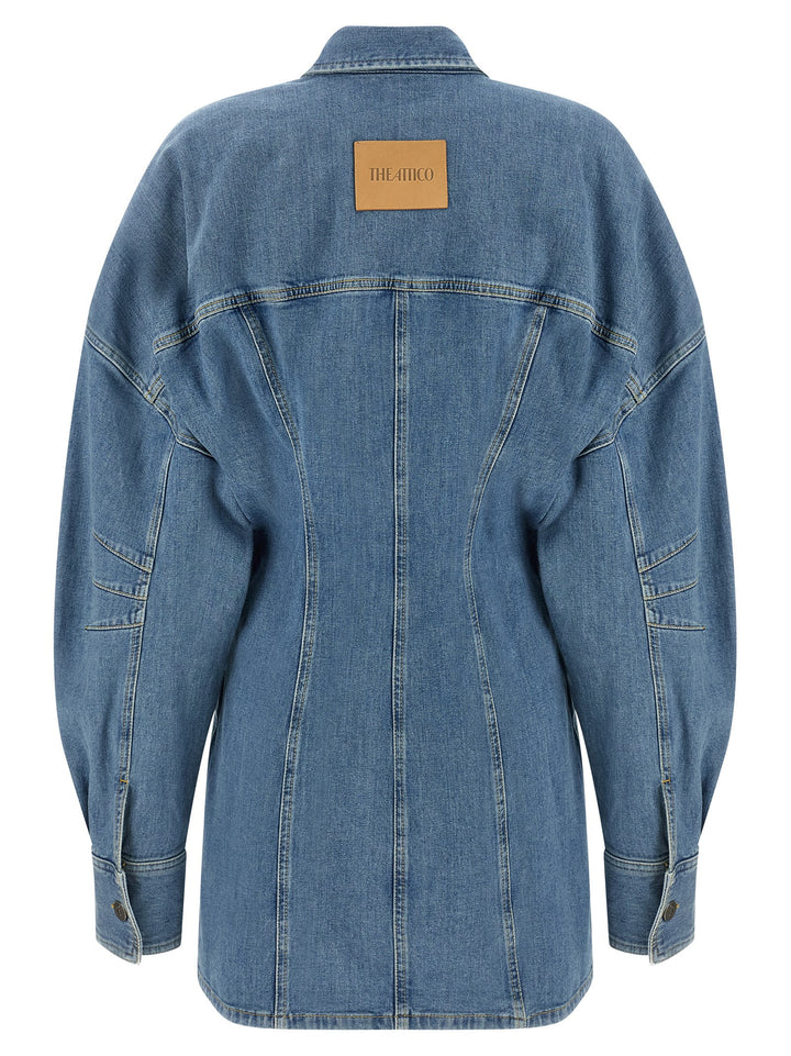 The Attico Denim Dress Dresses - Blue | 0de06a86bb315b02e55b9c6e1687a1ed9c6eed04