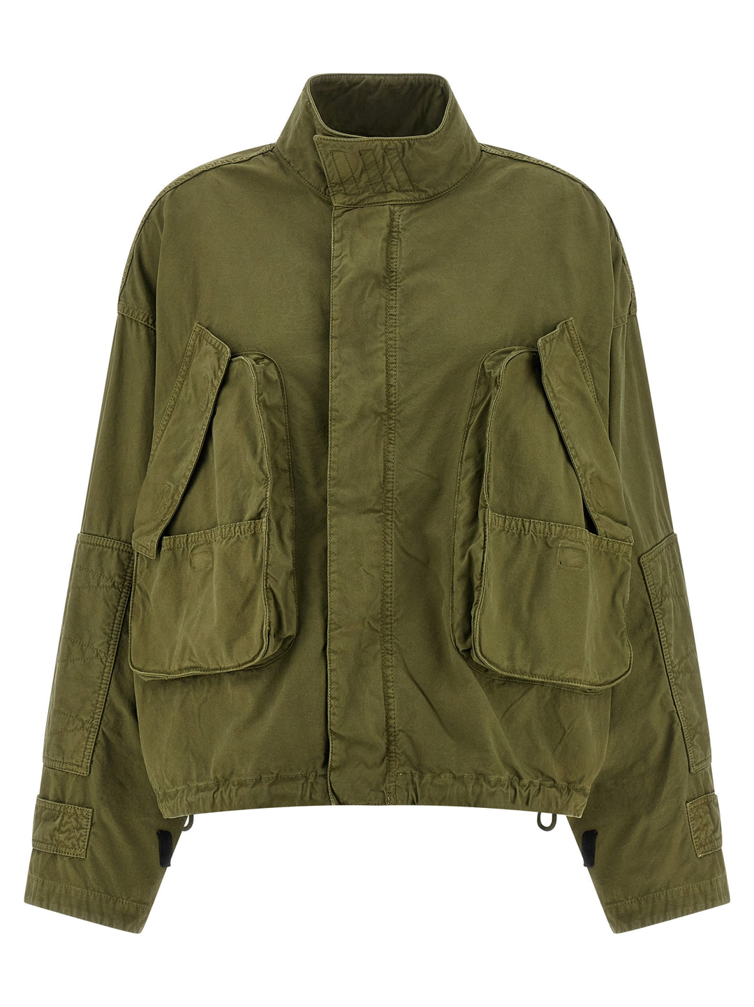 The Attico Canvas Bomber Jacket Puffer Jackets - Green | d48e5f76732fc27a7e4eb10fd56fffd9fa31e7ff