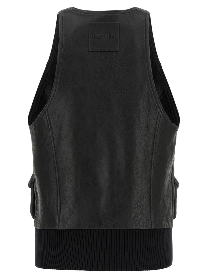 The Attico Blouson Vest Gilet - Black | b3eecf8eaf1c60290c49fd1aa95a4053e327b715