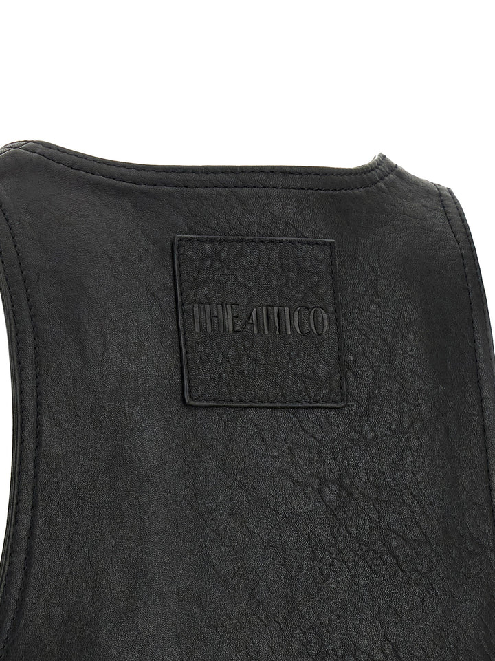 The Attico Blouson Vest Gilet - Black | a65beef3c2304e51207c820eda428d8e5be7868e