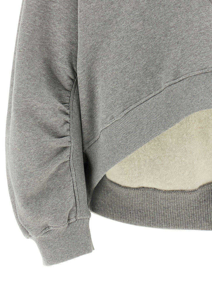 The Attico Logo Embroidery Sweatshirt - Gray | bce8ef280191bc32ecca11c8016466d234af0dd2