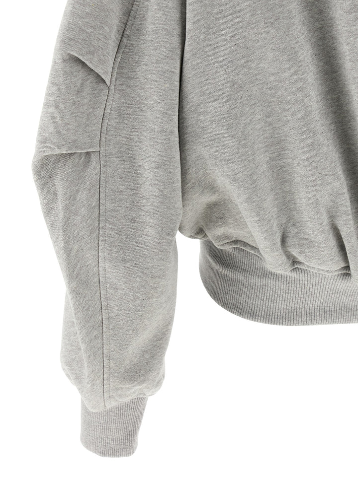 The Attico Logo Hoodie Sweatshirt - Gray | fc61f3da52149ddf6ca71454f4f9bb086534c942