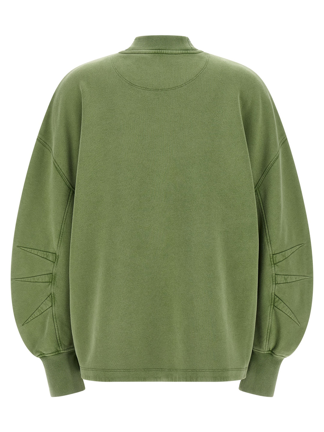 The Attico Shaped Slit Sweatshirt - Green | d3b5bdbc6adcaf3acc1c0958410a804abb6a40eb