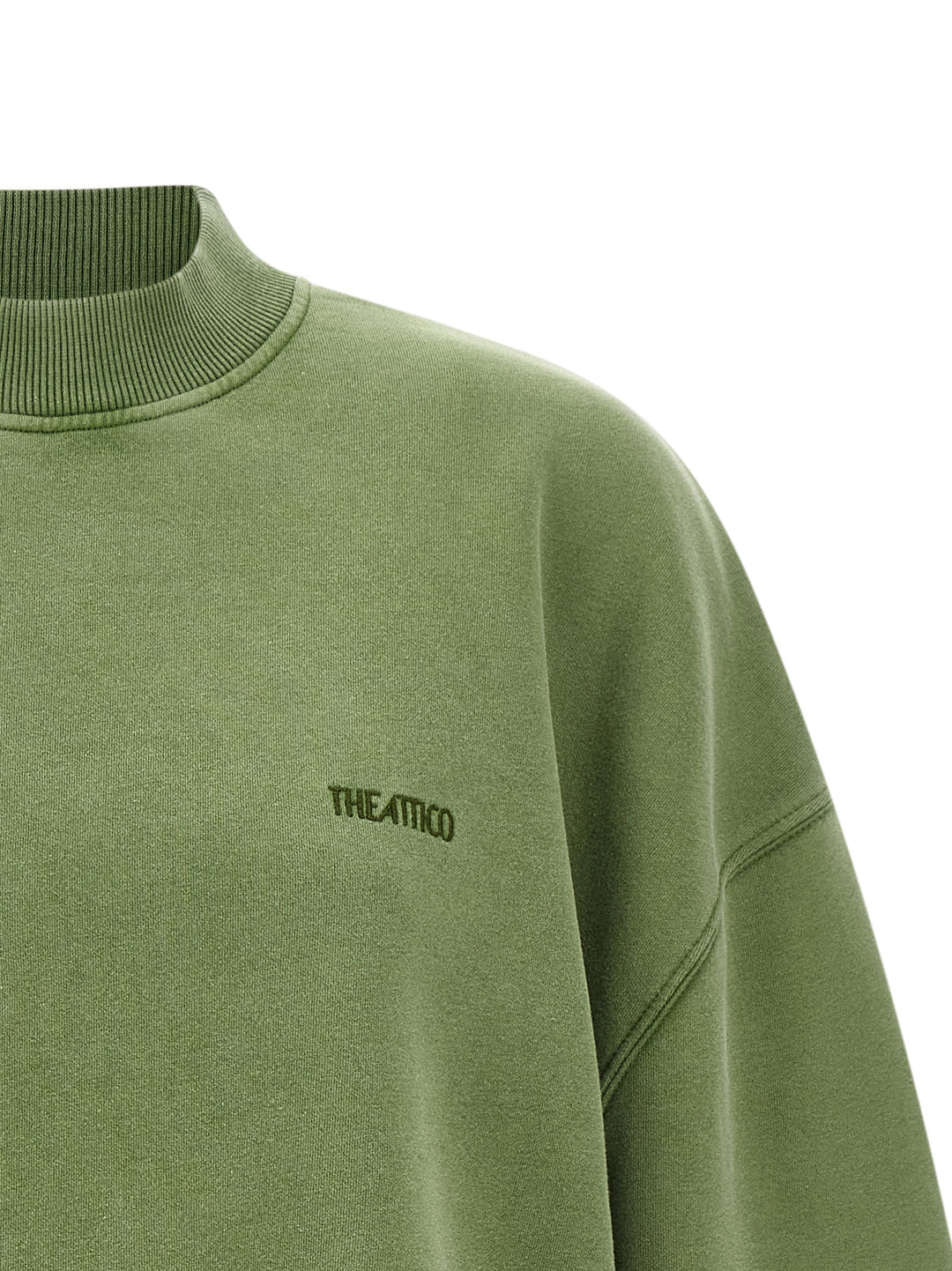 The Attico Shaped Slit Sweatshirt - Green | dae94a256c3ee44dfe8245b83ca7af175b72c095