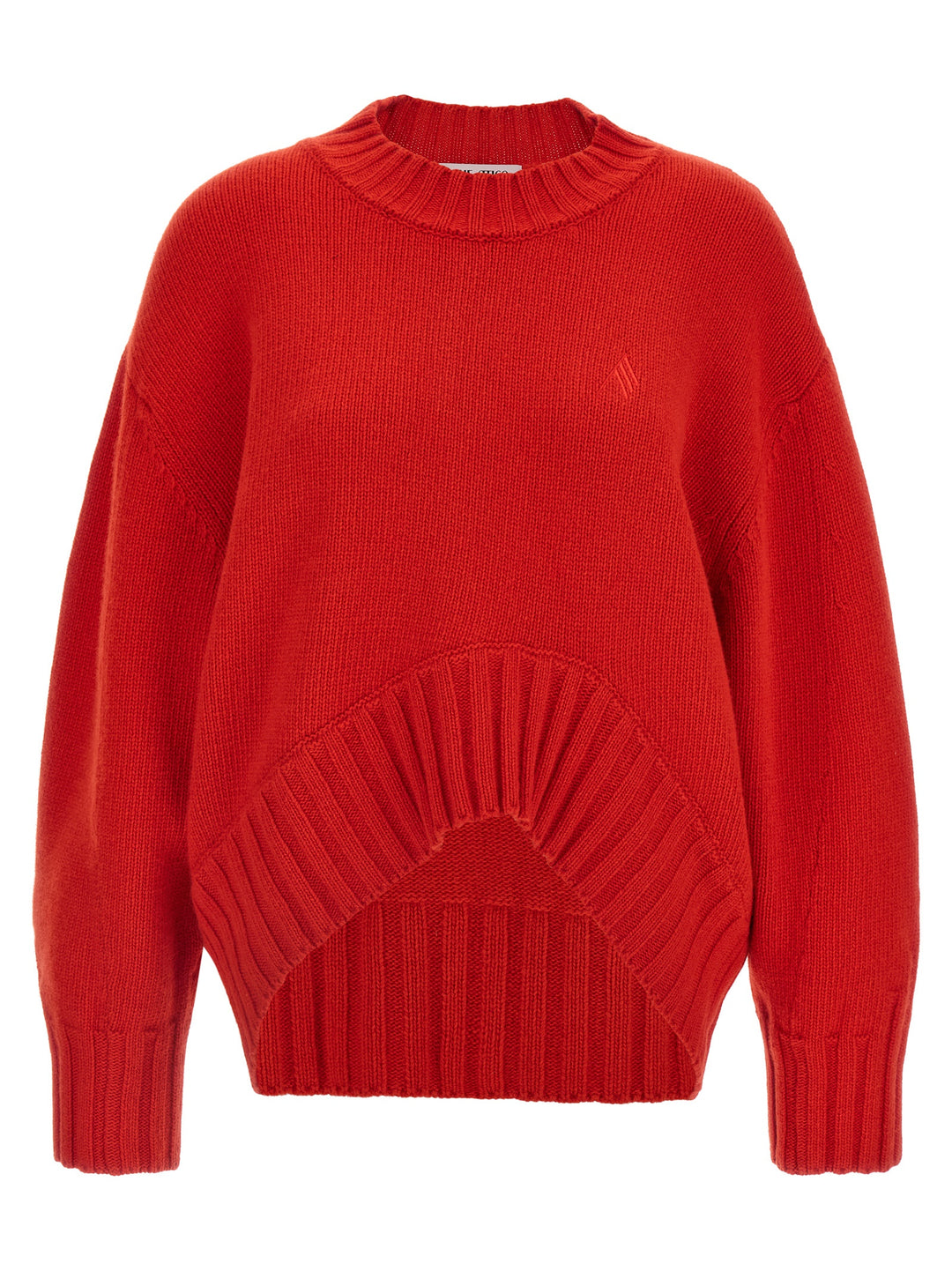 The Attico Asymmetrical Hem Sweater Sweaters and Cardigans - Red | b4ea61e63874bbbe630fc0c1bc88f8877993d4c7