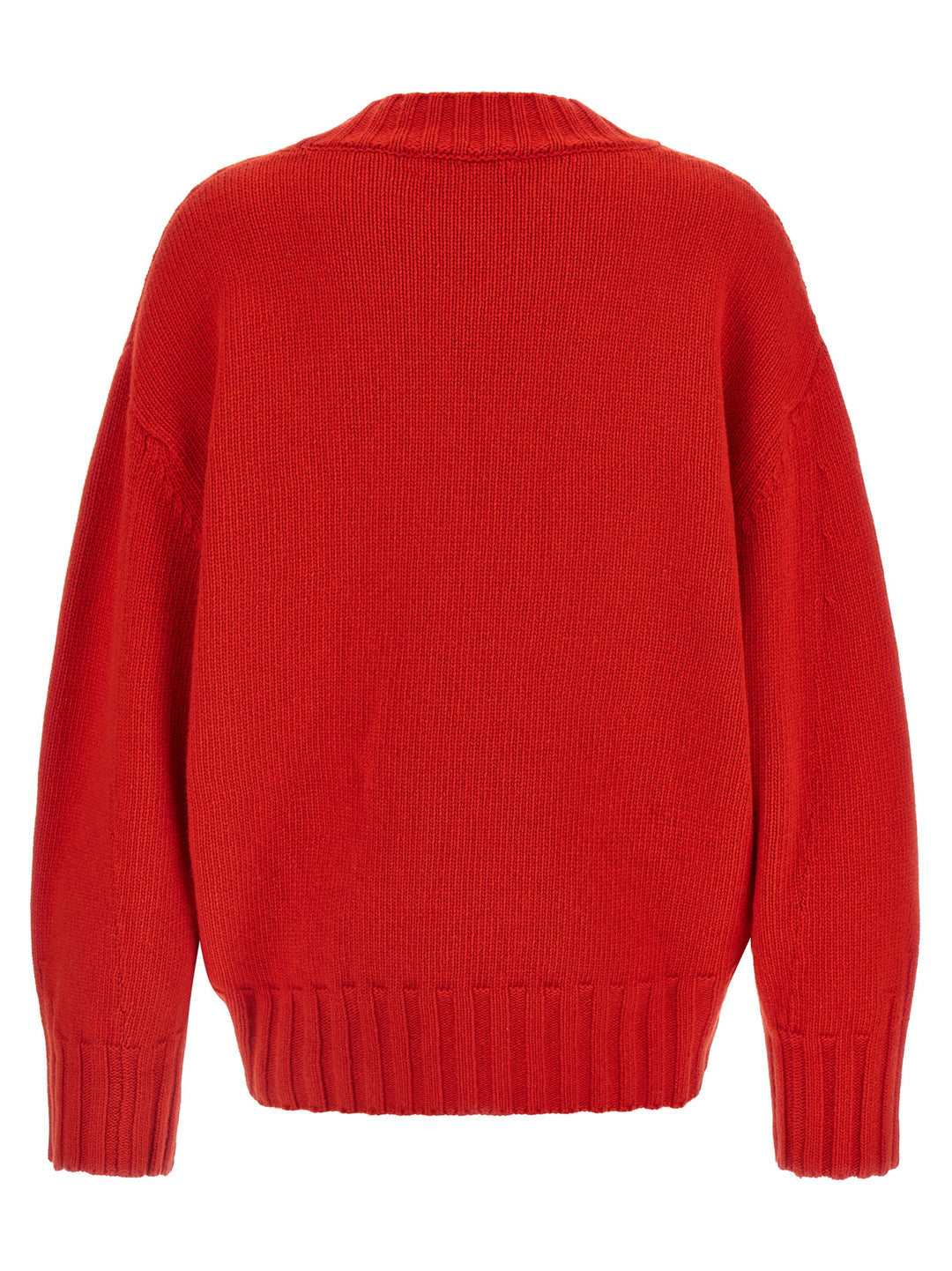 The Attico Asymmetrical Hem Sweater Sweaters and Cardigans - Red | 491321eb28888052814a9852366eacbb56bdce9e