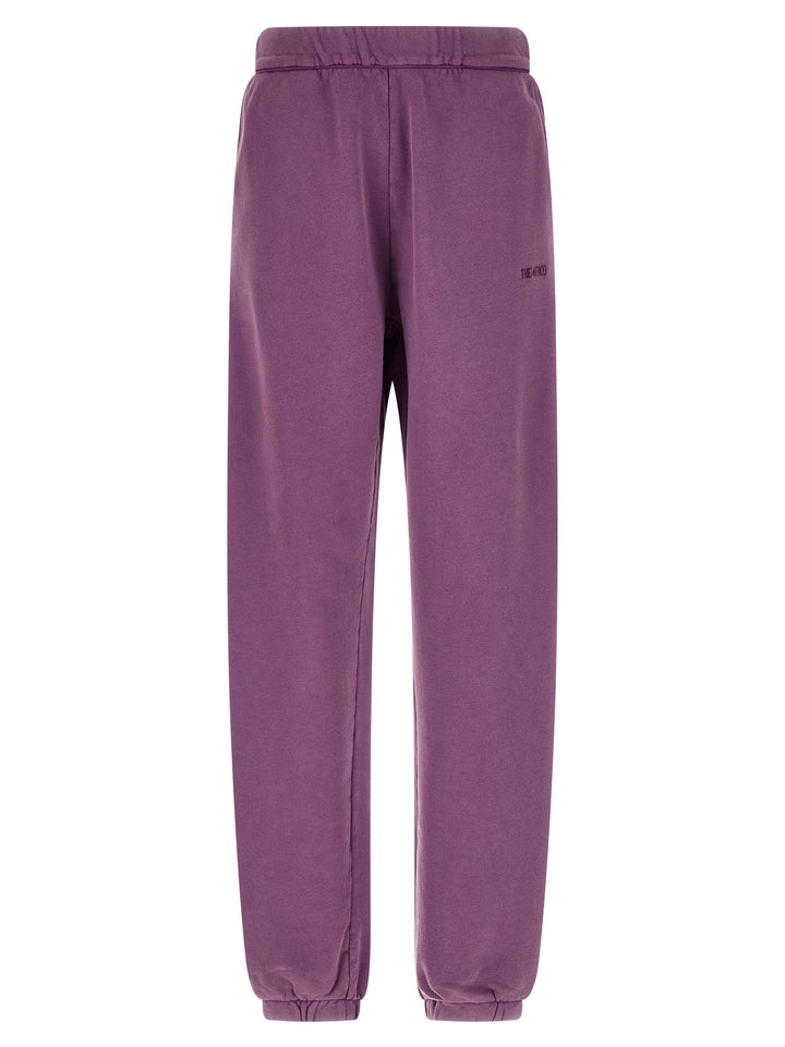 The Attico Logo Embroidery Joggers Pants - Purple | 35d745f06bd27245a078737d9c1e6da569af26b5