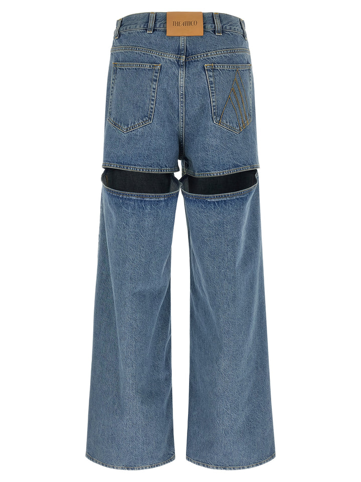 The Attico Cut-Out Jeans - Light Blue | 4a44fde5a8cb14ef36dd50941922c1e8f26b8a86
