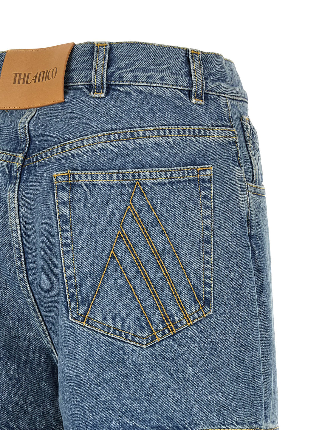The Attico Cut-Out Jeans - Light Blue | fe245b7cb84d708fe49c409c31bb699496633aee