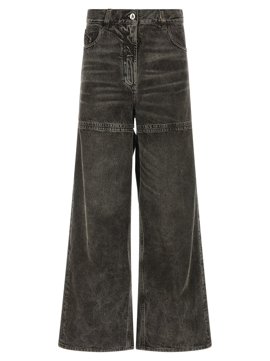 Cut-Out Jeans Black