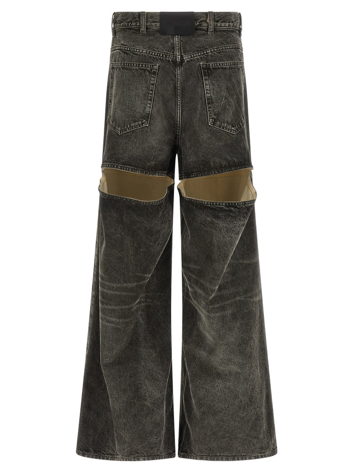 The Attico Cut-Out Jeans - Black | 5d17603c84e081347f0aa928346cb85b1c270e4d