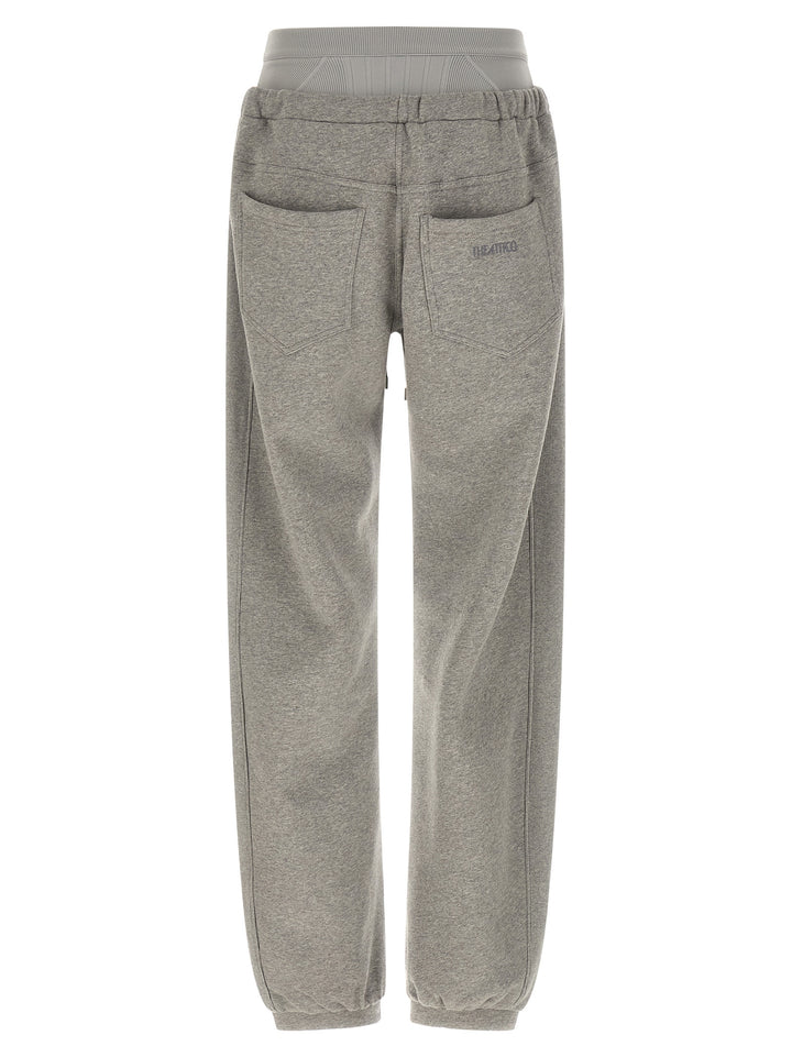 The Attico American Fleece Joggers Pants - Gray | 4e70a0426146b0d63256a0b60fe6910bb446b6b0