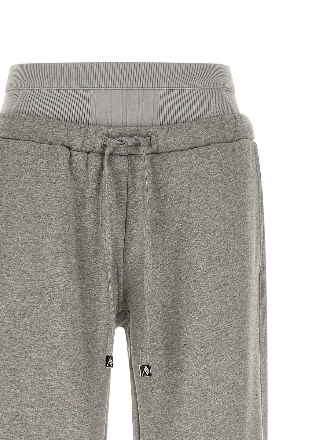 The Attico American Fleece Joggers Pants - Gray | 984a382dc2c97ebb0e75b843b588a56a590c2ef9