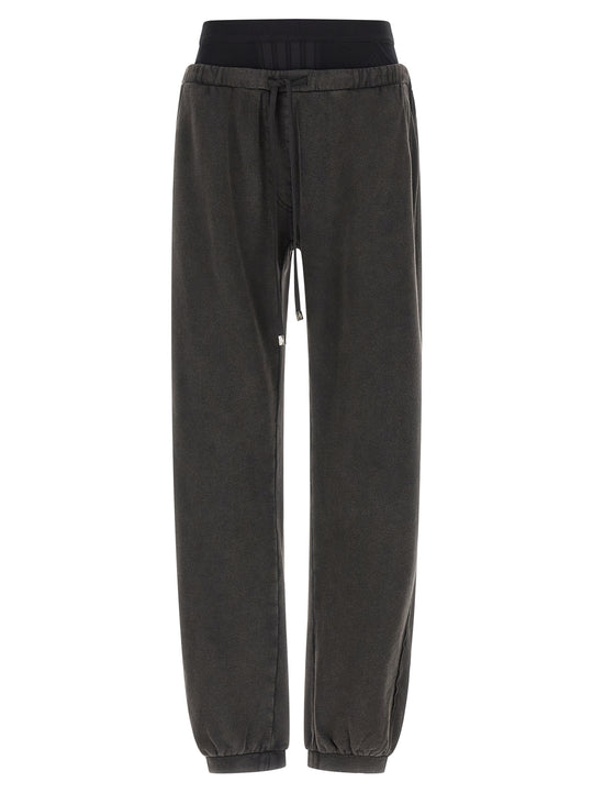 Faded American Fleece Joggers Pants Black