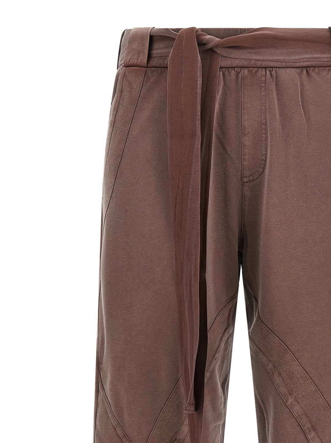 The Attico Front Split Pants - Brown | d05bcd724a26b63f35fbdde3e75f8f87c470bef3