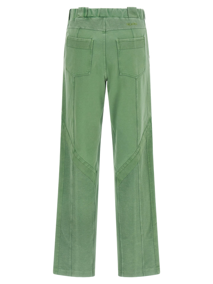 The Attico Front Split Pants - Green | 51c9000dc863dc765b3c93b85b8e1c9b1186b5e2