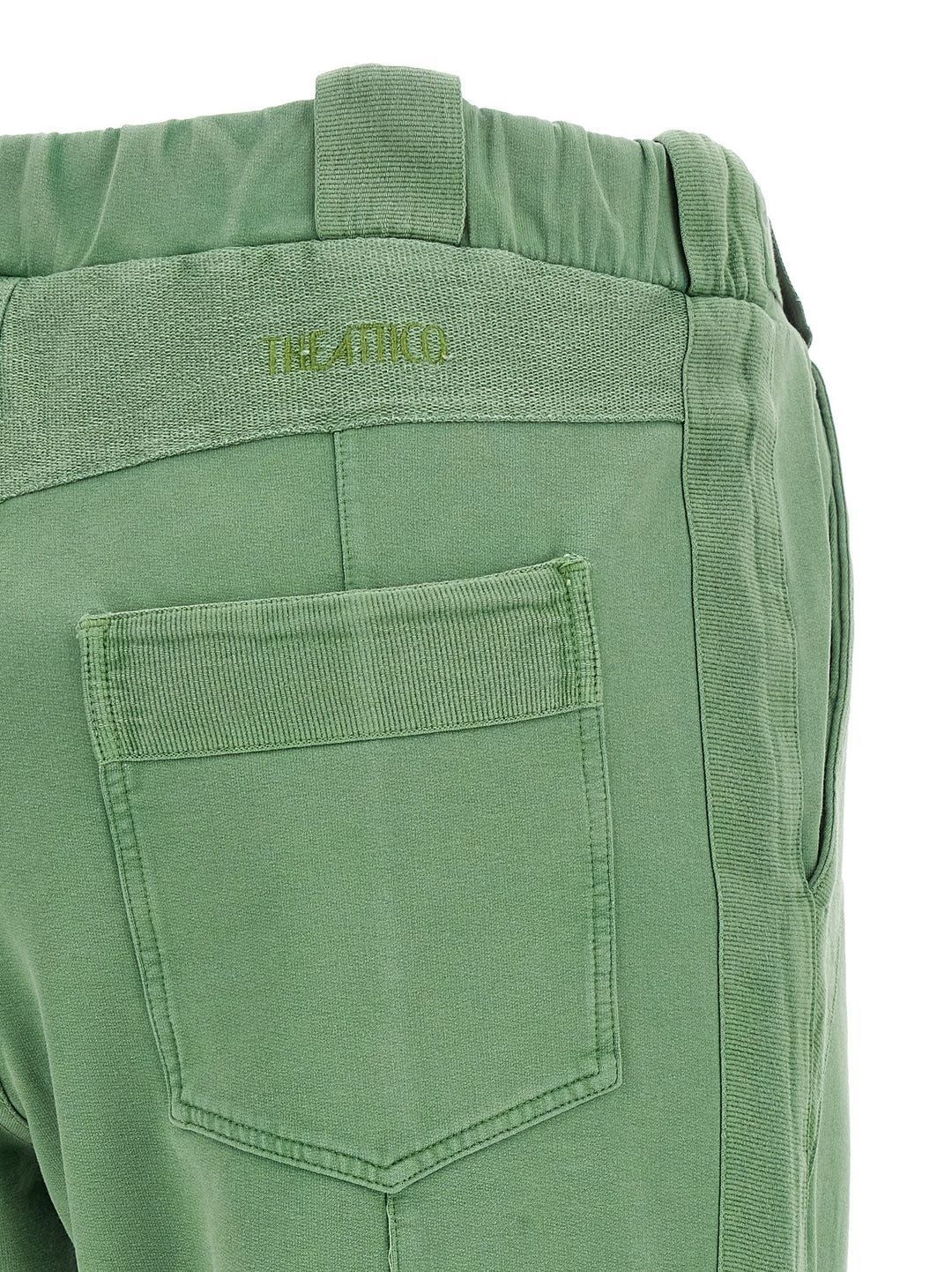 The Attico Front Split Pants - Green | 528f91837ab5881ff77b1bcb5efe38d5be8318b3