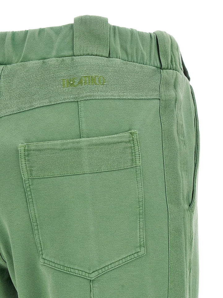 The Attico Front Split Pants - Green | 528f91837ab5881ff77b1bcb5efe38d5be8318b3