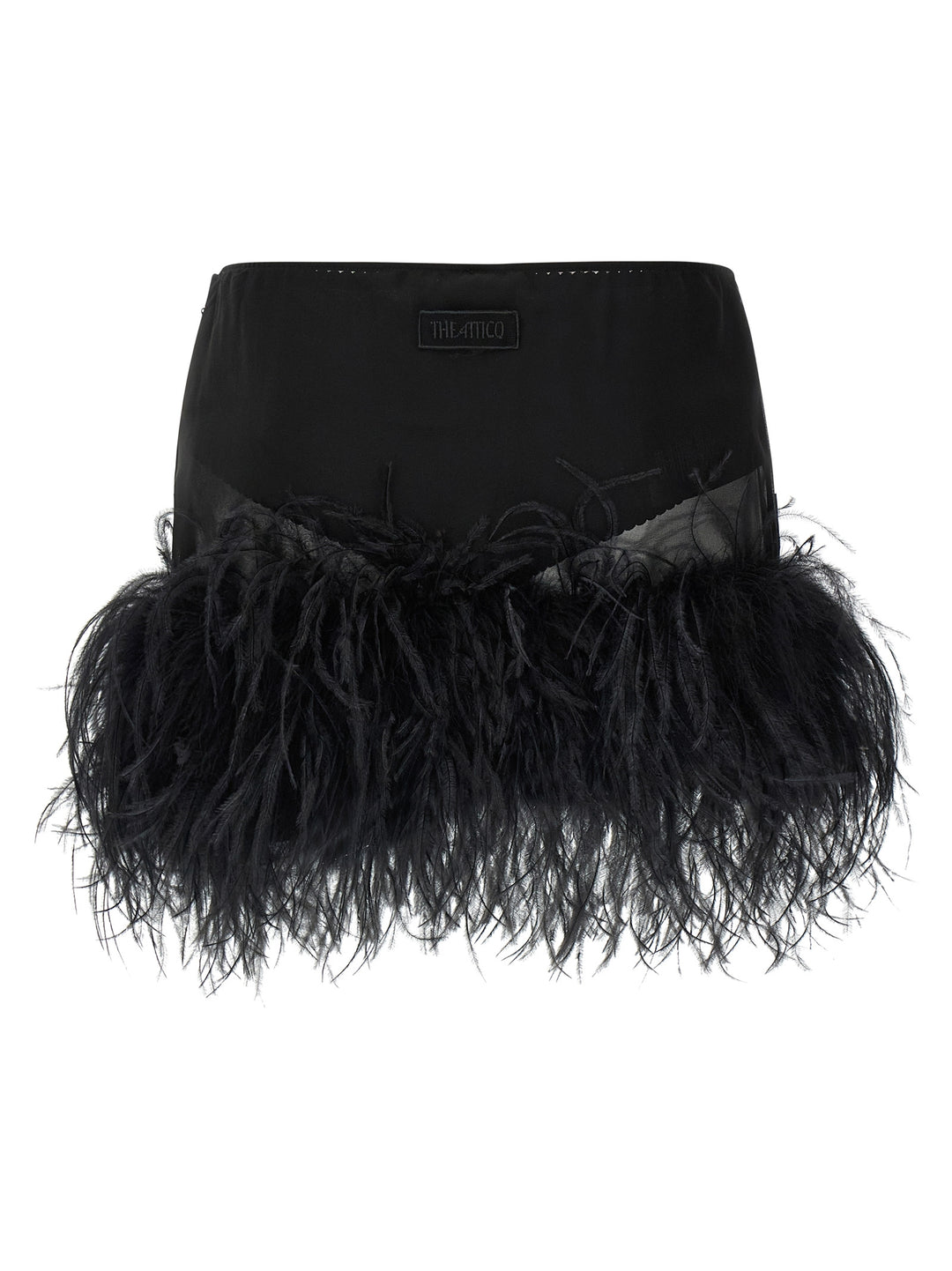 The Attico Feather Skirt Skirts - Black | 2c09ecb7b52995f263a892b9d40748521a54e387
