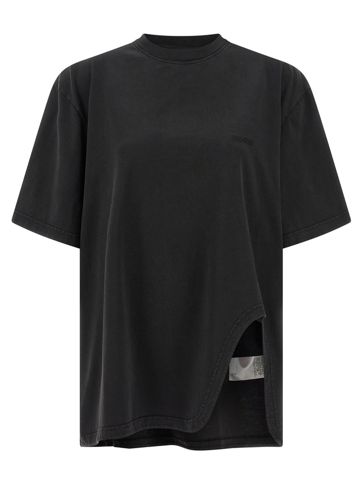 The Attico Shaped Split T-shirt - Black | 273d4915e712af2cf65212f611695585357bcc64