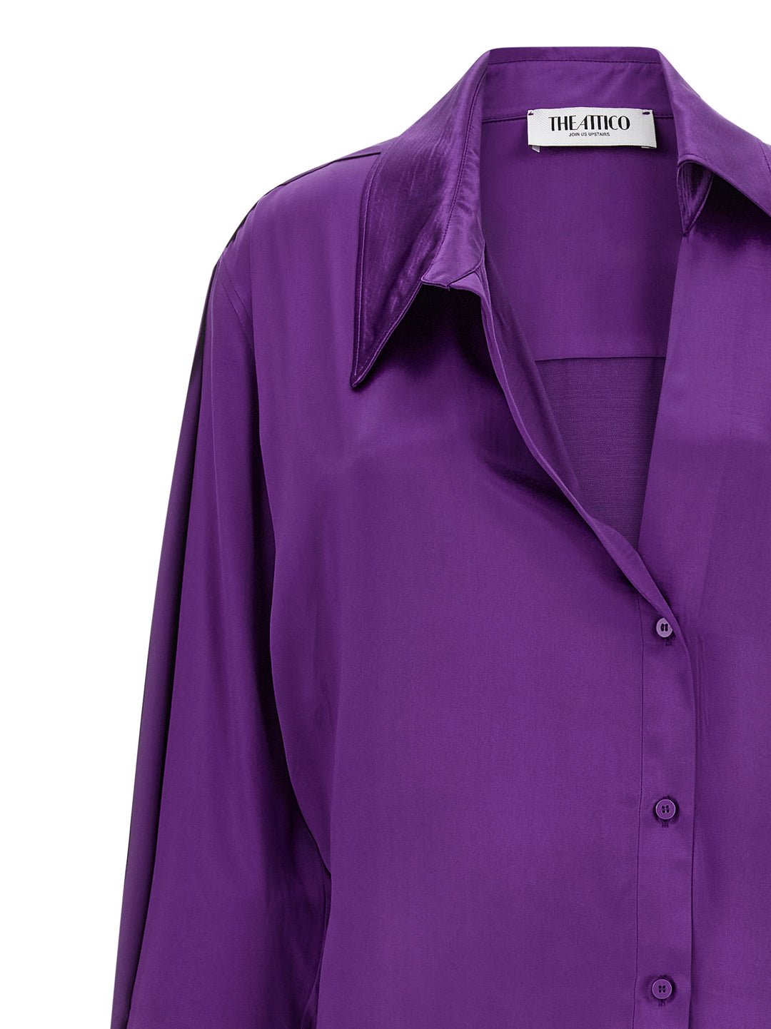 The Attico Chemisier Dress Dresses - Purple | ad9621f48e9bbf613872e453ed540474657ac9d6