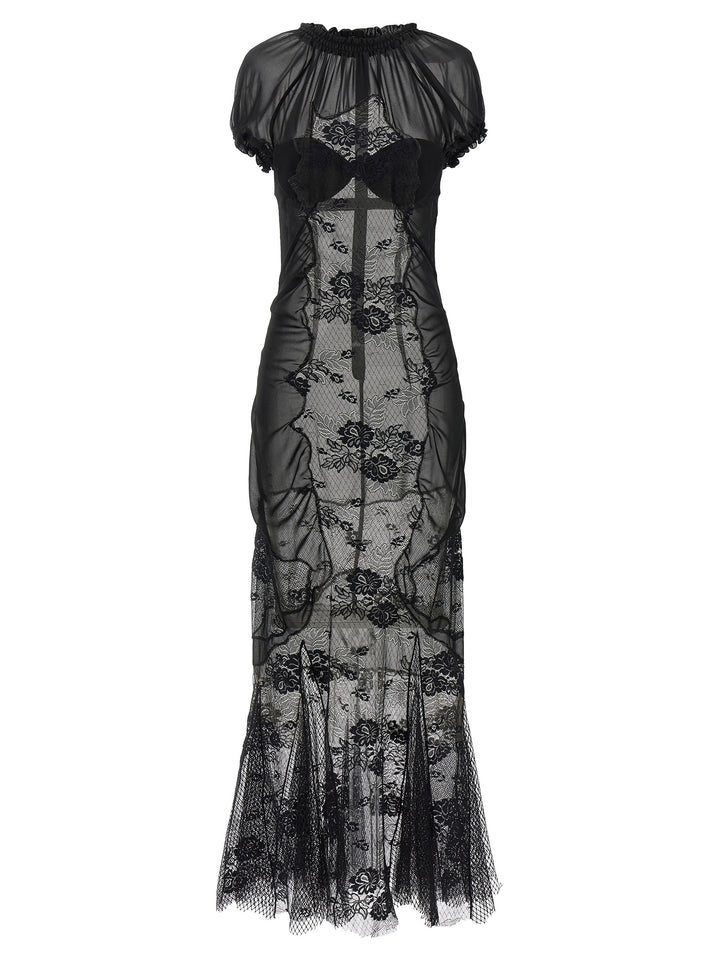 The Attico Lace Tulle Dress Dresses - Black | dbf44c63af048862f105cc3d3ea38a5445f48518