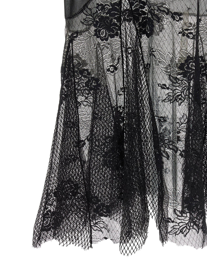 The Attico Lace Tulle Dress Dresses - Black | 3d1eb8517d344d0605ff803011a77a40c6a3c652