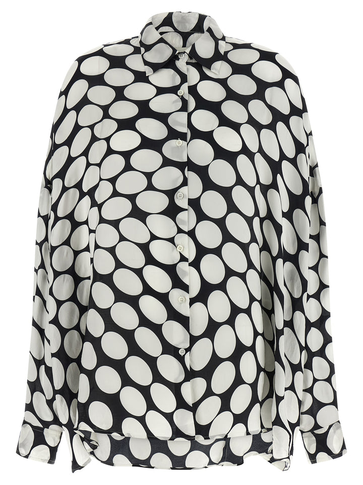 Dries Van Noten  Casia Shirt and Blouse - White/Black | ae0096cb7fe88df803003152e1f56d5979f6dd59