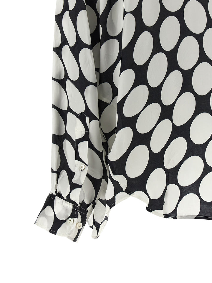 Dries Van Noten  Casia Shirt and Blouse - White/Black | 062a6e9efd8ddaf7678d1b2462888a9cc4d7fe2a