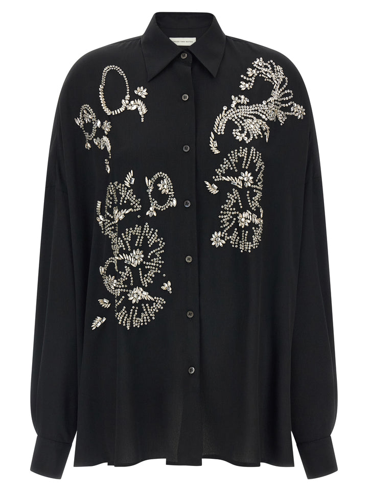 Dries Van Noten  Casia Shirt and Blouse - Black | 4d014c6f5e248c52d9b1f8392b8083d14c92e5c0
