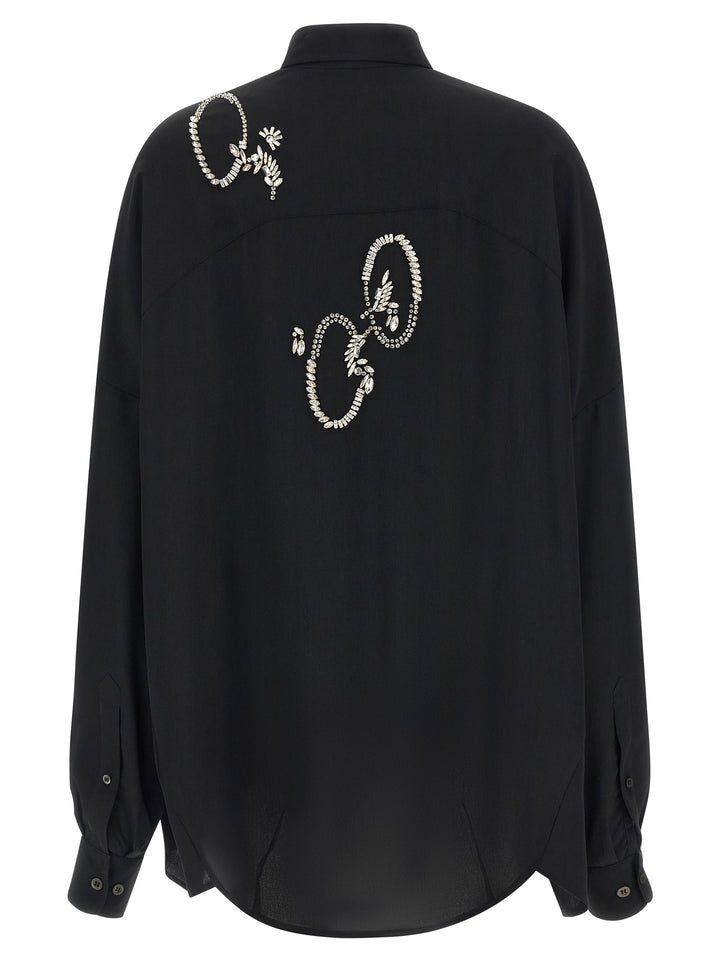 Dries Van Noten  Casia Shirt and Blouse - Black | 45f3f6bcacef95e05808413c415bee65baa25df6