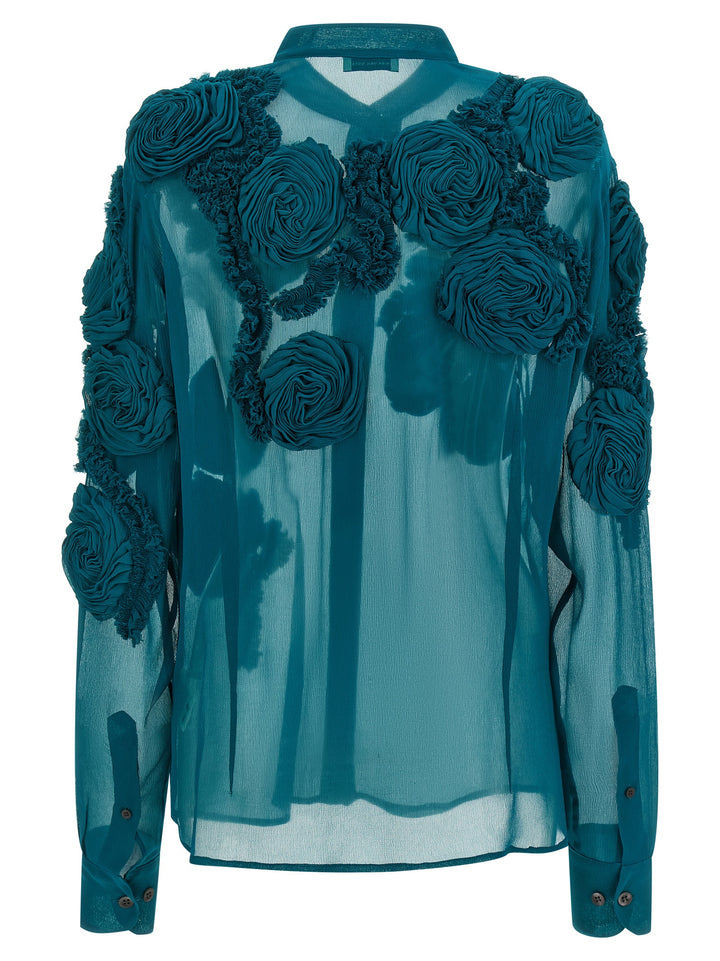 Dries Van Noten  Chowsa Shirt and Blouse - Green | e7c05b833ca552ad665c96344556329f19477ce7