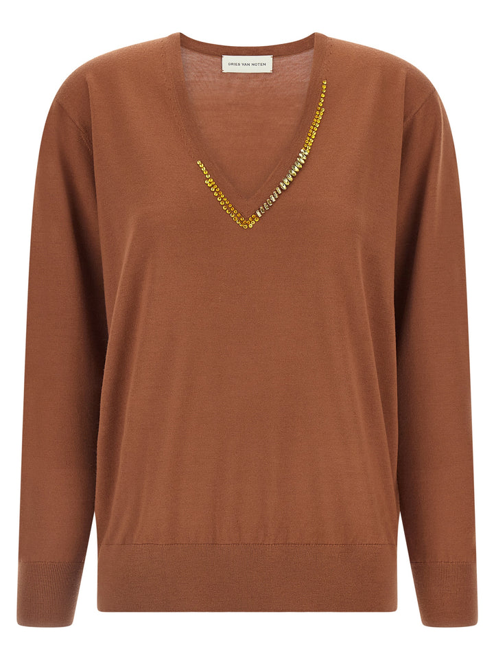 Dries Van Noten  Tuomas Sweaters and Cardigans - Brown | 94ccbc9d46c63ff2836c3d2e1c32f1a777782992