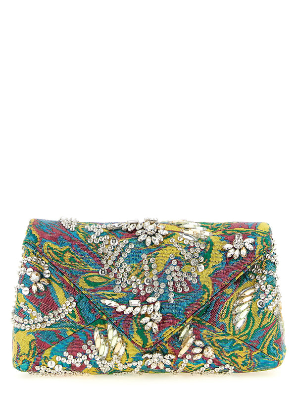 Embellished Envelope Clutch Multicolor