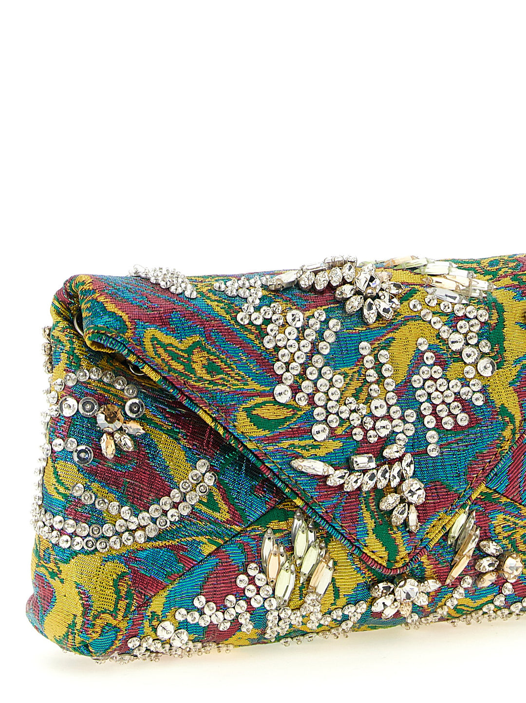 Dries Van Noten  Embellished Envelope Clutch - Multicolor | c78cbf10faf74f0d1f3e77825279de1e74f60e3b