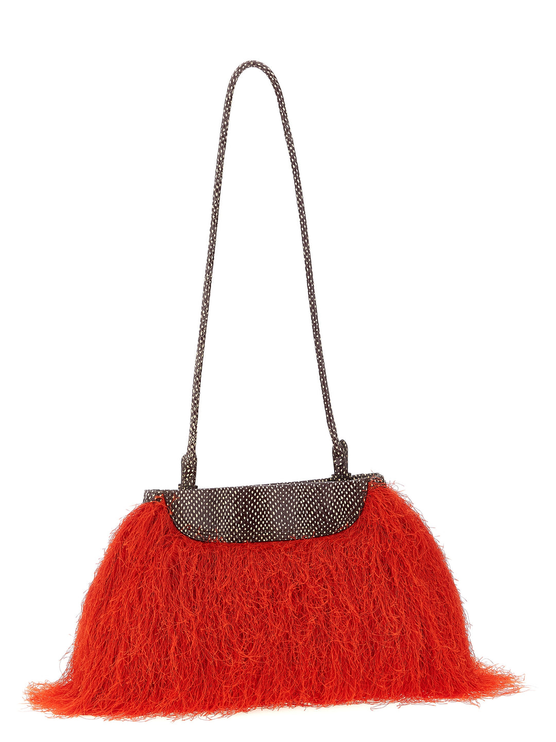 Dries Van Noten  Fringed Clutch - Red | 2154181f1ec3bdac7d429b48e51eb95ec7cfde4d