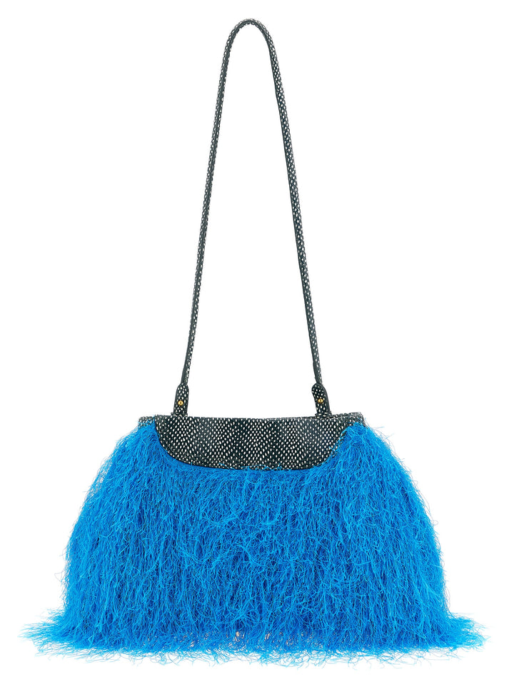 Dries Van Noten  Fringed Clutch - Light Blue | 2f4289a8856d8be6577534758be0884d8d8b0530