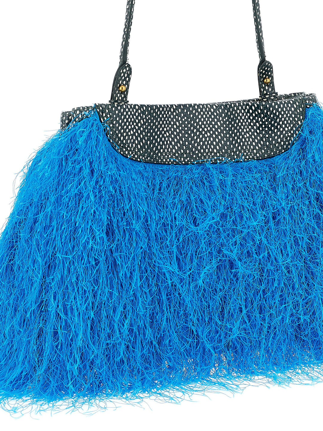 Dries Van Noten  Fringed Clutch - Light Blue | 632f2607889f13ce7ea3ba53300df1dcf5b7012d